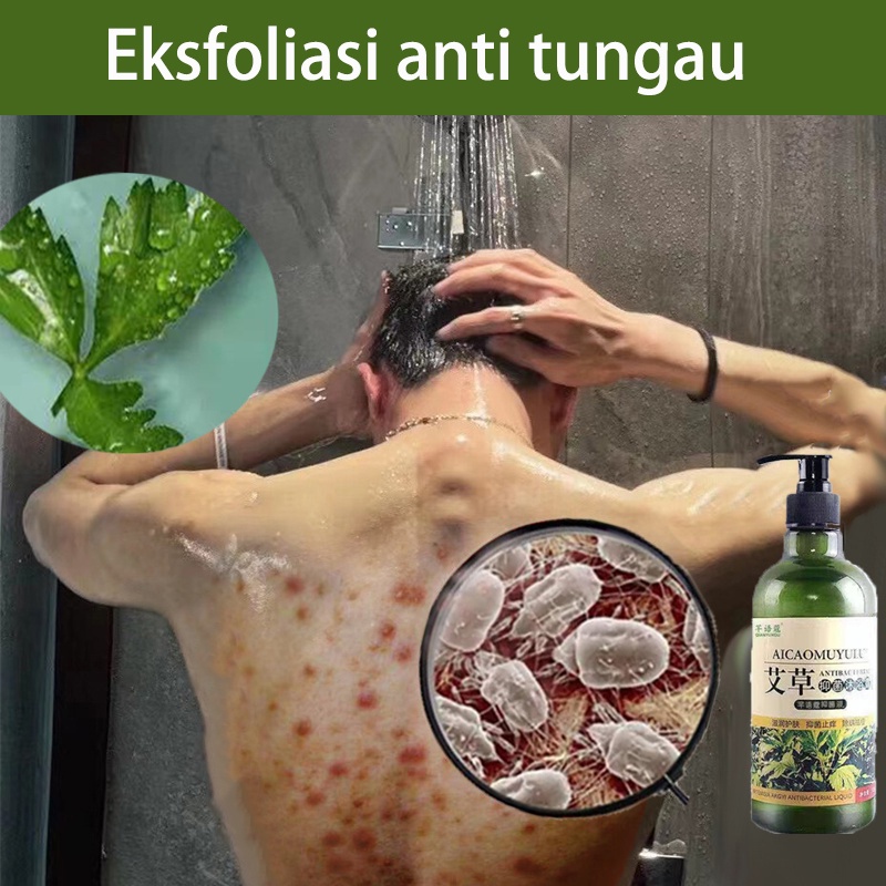 Acne body wash sabun jerawat sabun mandi 500ml Apsintus shower gel, sabun pemutih badan, anti gatal, anti bakteri, anti jerawat, tungau punggung, wangi tahan lama, kering/gatal/biang keringat