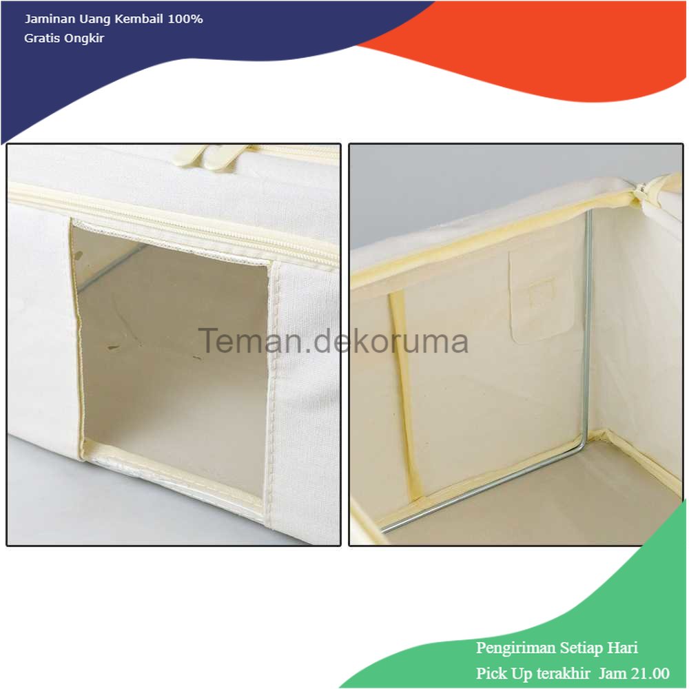 TD- TMP Joybos Kotak Pakaian Lipat Organizer Box Foldable 24L with Window - JB-24L