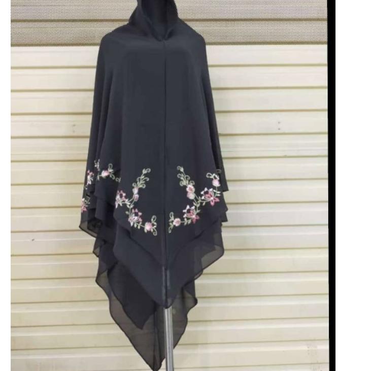 ❈ Neew khimar RANIA bordir rania ceruty khimar bordir khimar terbaru ◘