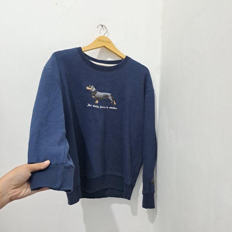 Ambler Sweater Crewneck Pria dan Wanita Size L