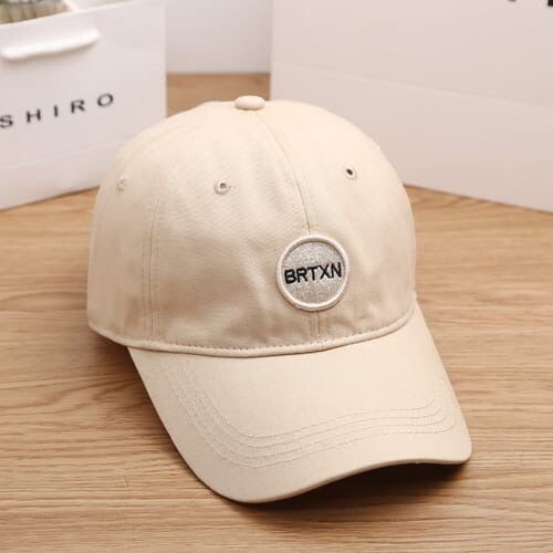 topi topi baseball Pria Wanita bordir BRTXN - Cream