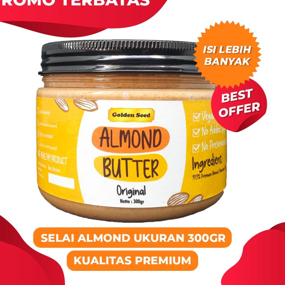 

♚ SELAI ALMOND PREMIUM 300 GRAM - ALMOND BUTTER SUGAR FREE - GLUTEN FREE - VEGAN ֍