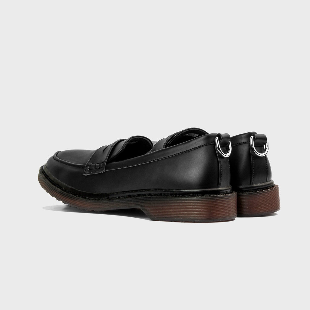 OC003 | Sepatu Slip On Hitam Tanpa Tali Loafers  Premium Pria Casual Kerja Formal Kantor Original Laki | FORIND Terraforma