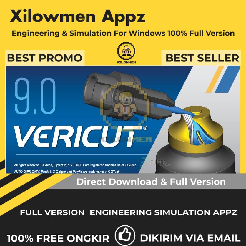 [Full Version] CGTech VERICUT Pro Engineering Software Lifetime Win OS