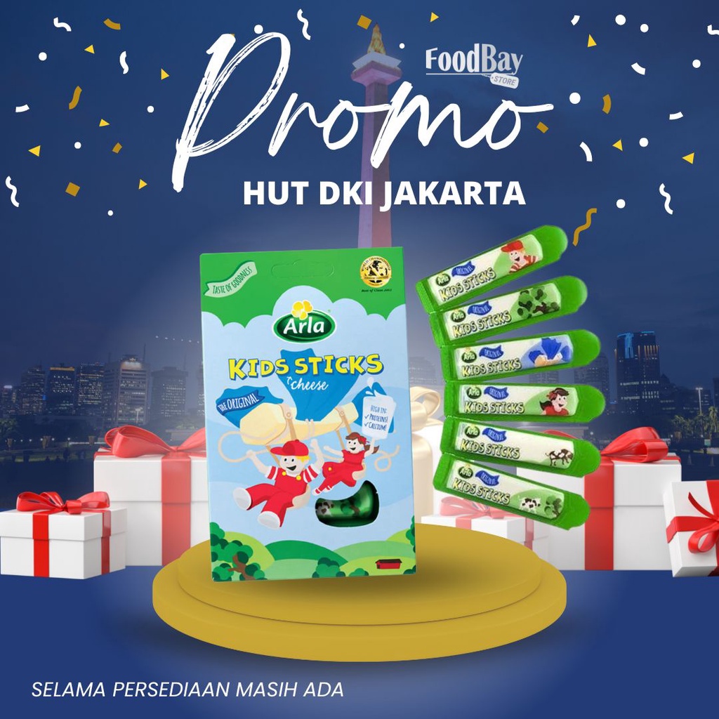 ARLA Cheese Kids Stick 6x18 Gr / Keju Batang