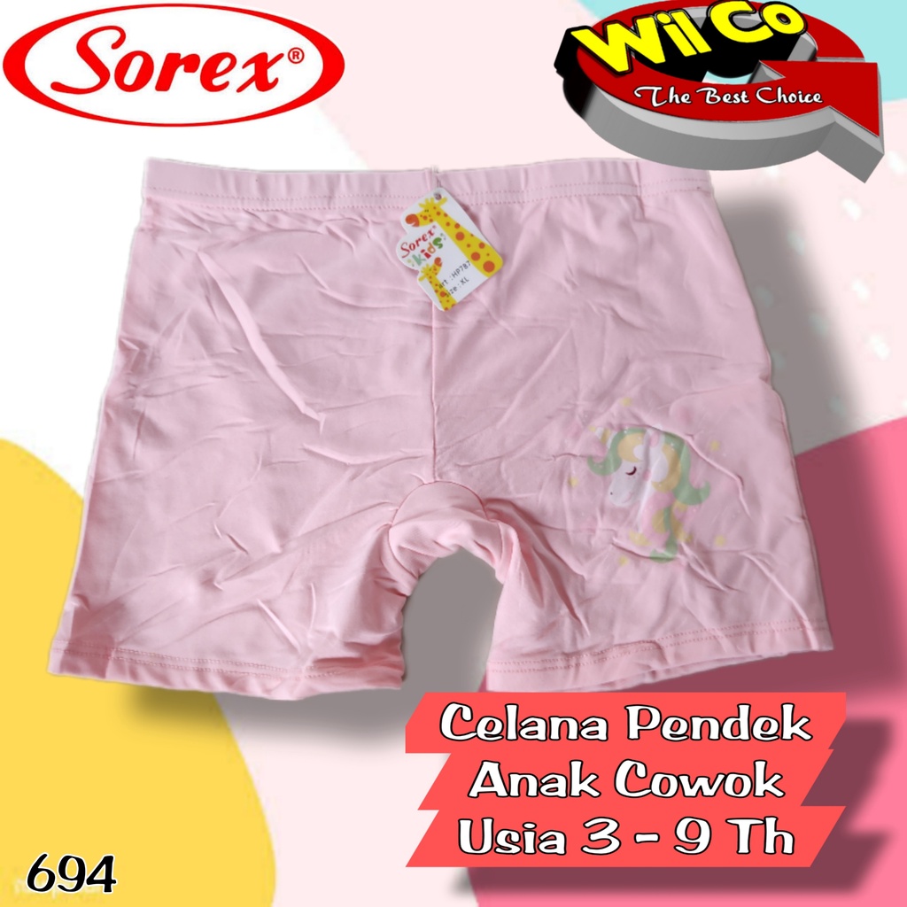 K694 - CELANA DALAM BOXER ANAK WANITA SOREX SIZE M - L - XL HARGA PER 1 PCS