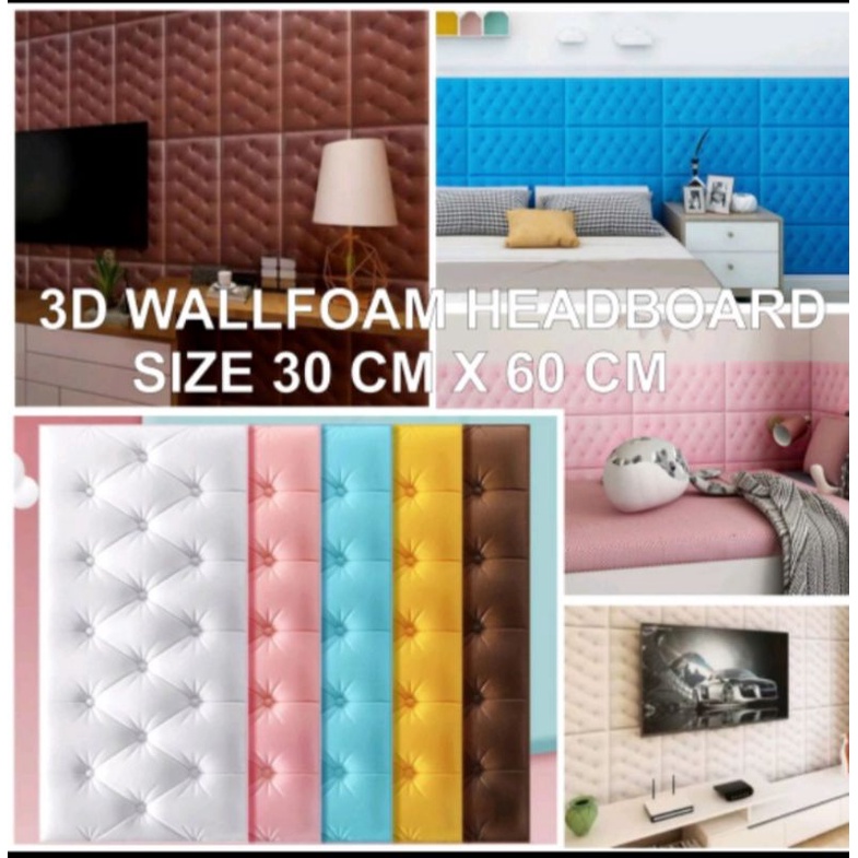 WALLPAPER DINDING 3D FOAM/WALLFOAM HEADBOARD-Tebal