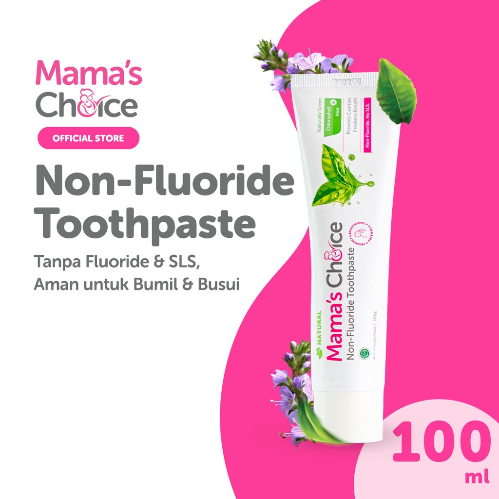 Mama's Choice Toothpaste (Pasta gigi halal tanpa fluoride khusus ibu hamil &amp; menyusui)