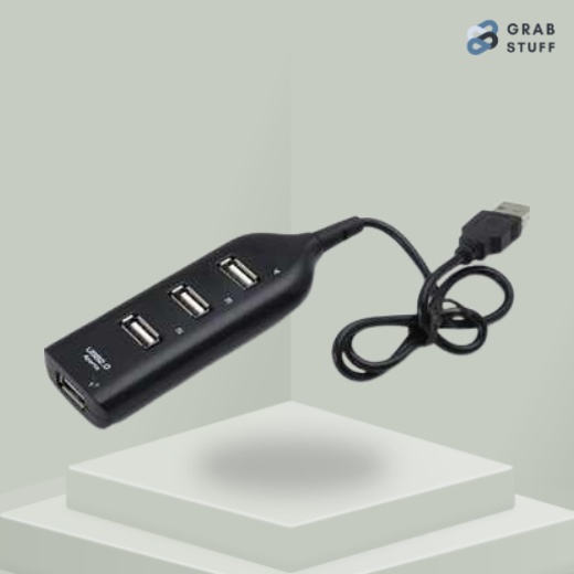 USB Hub 2.0 4 Port Portable High Speed Data Transfer / Adapter Port Usb Portable Colokan Konektor Ex