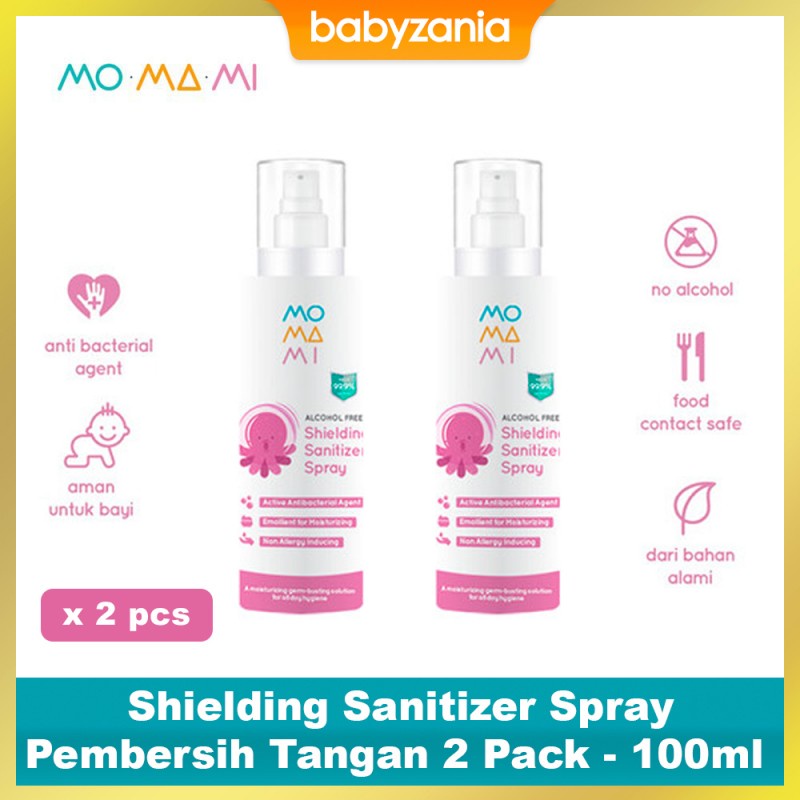 Momami Shielding Hand Sanitizer Spray Pembersih Tangan 100 ml - 2 PACK