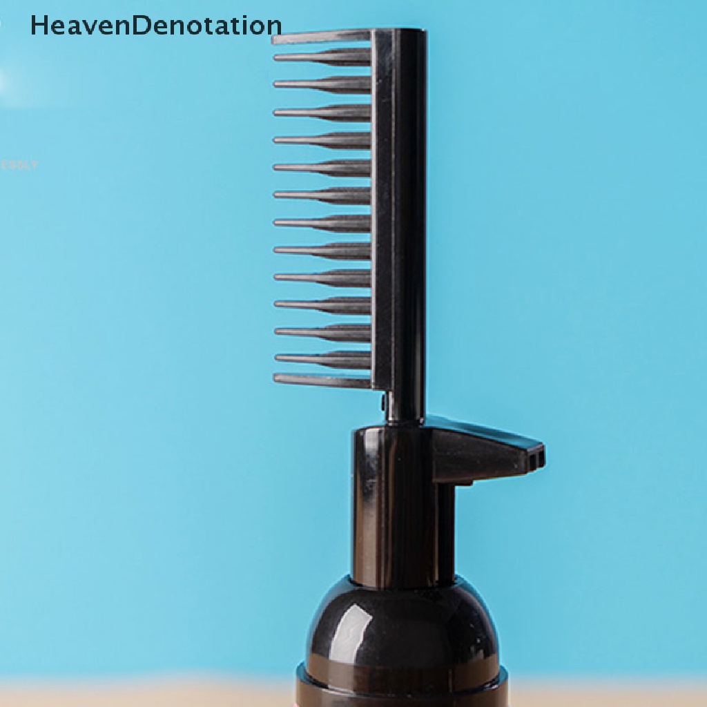 [HeavenDenotation] Sisir Pewarna Rambut Botol Kosong Dengan Aplikator Brush Dispensing Salon HDV