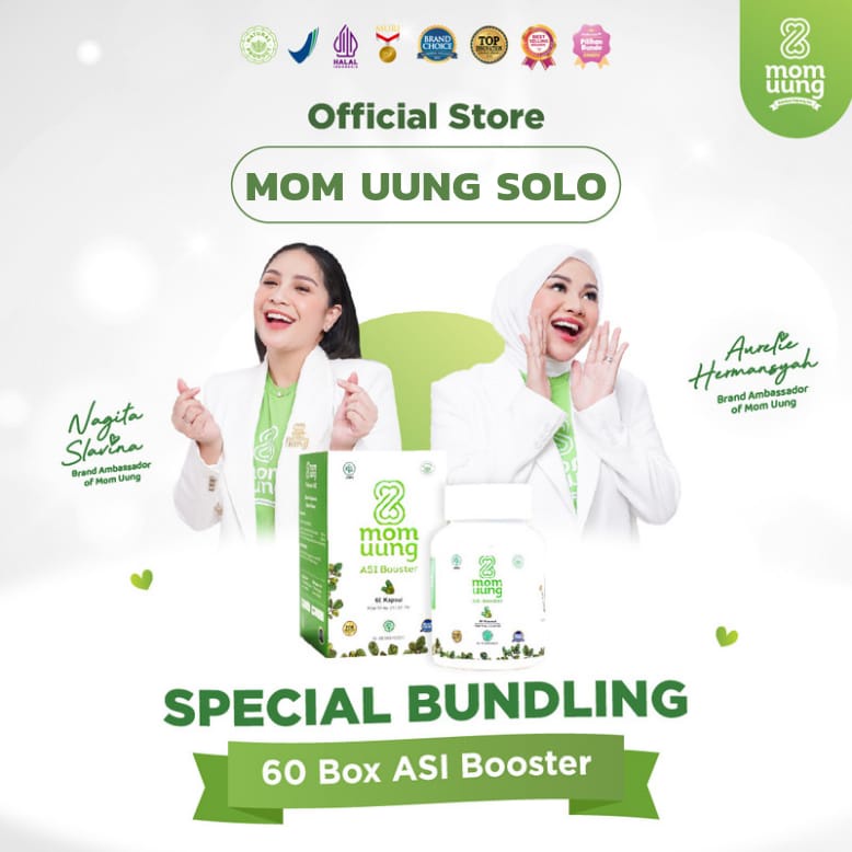 PAKET GROSIR / BUNDLING 60 Box Asi Booster MOM UUNG Pelancar Asi 60 Kapsul