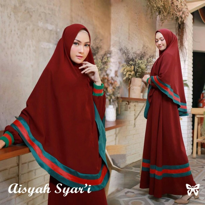 Baju Muslim Wanita Terbaru 2023 Gamis Model Terbaru Dewasa Remaja Kekinian Midi Dress Mewah Lebaran Syari Syari Bergo List Aisyah