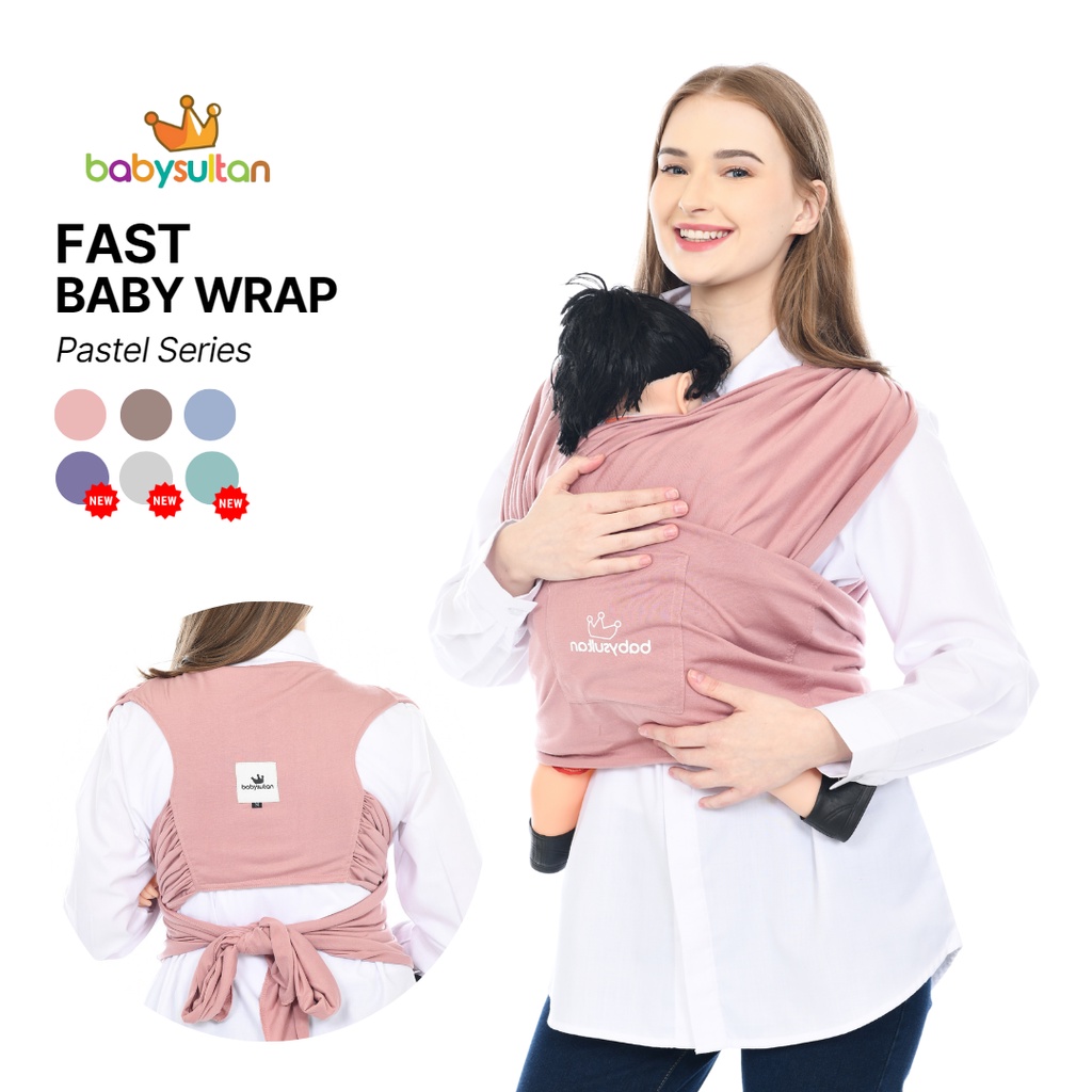 Gendongan Bayi Depan M Shape 3in1 Fast Baby Wrap Premium dengan Sash Belt babysultan