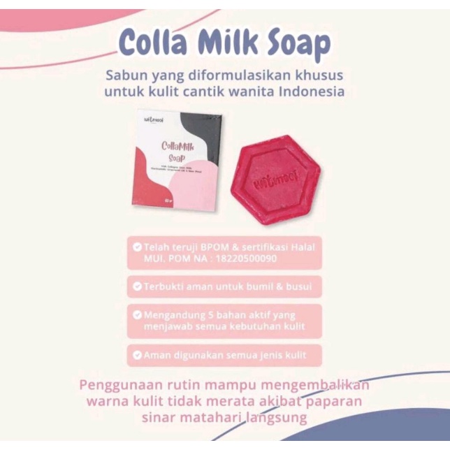 COLLAMILK SOAP/SABUN PEMUTIH VIRAL BPOM
