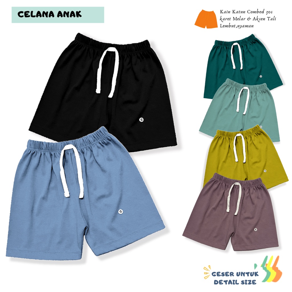 Celana Pendek Anak 0-3 tahun Tali Cotton Short Pants/ Celana Kolor Anak Laki-laki dan Perempuan - AMR211