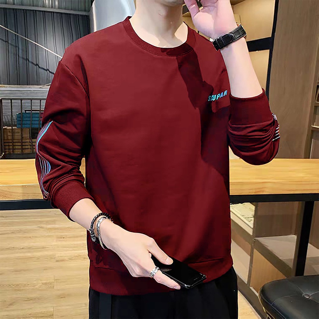COD/KY/ Baju Lengan Panjang Pria  Scupar Terlaris Kaos Distro Keren