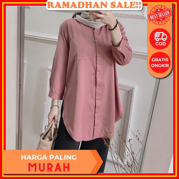 Raila Tunik Terbaru / Raila Tunik / Bahan Crinkle Airflow / Atasan Tunik Cewek Terbaru 2023 / Bahan 