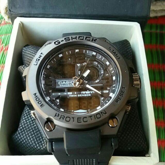 BISA COD!!! Jam Tangan Pria GST8600 Gshock Casio Water Resist - Fullblack FREE BOX