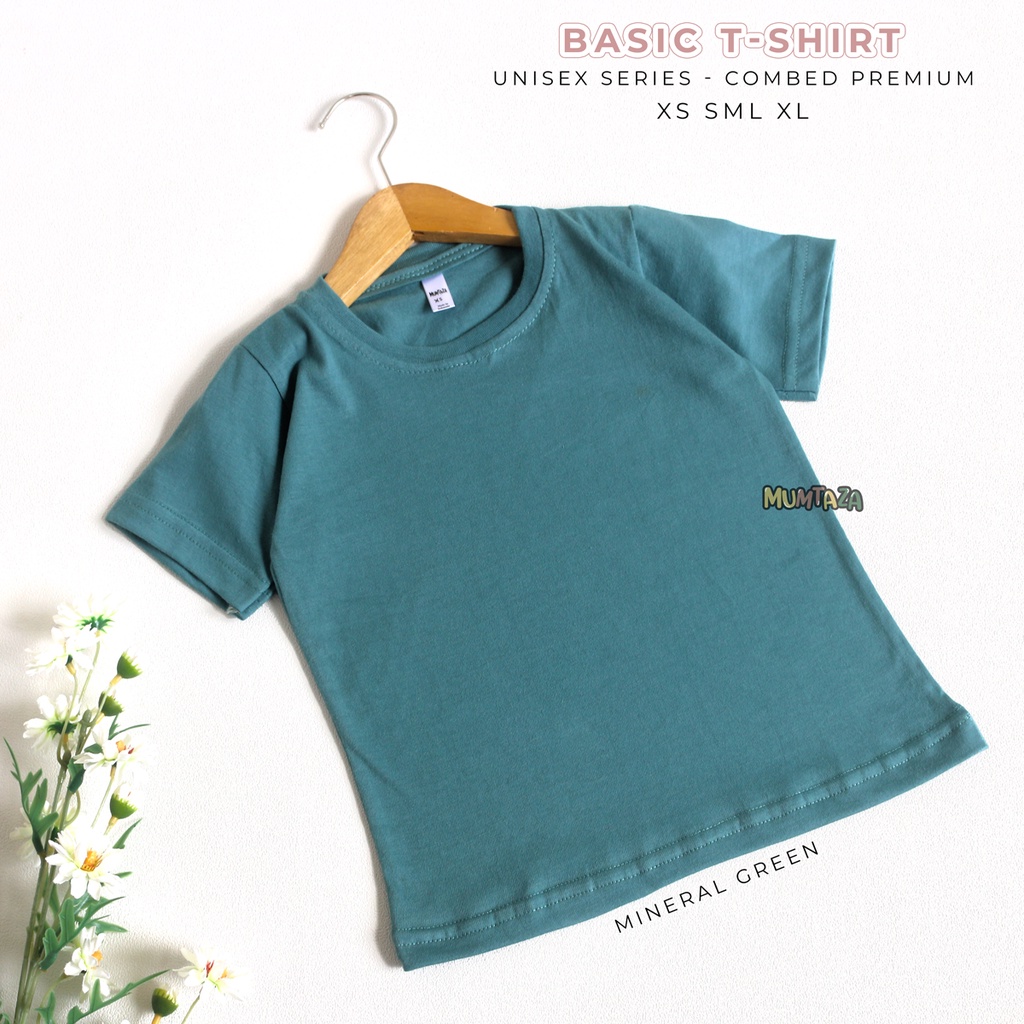 Kaos POLOS Anak Pendek  XS SML XL - Kaos Basic Anak - Kaos Daily