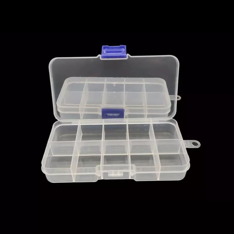 Storage Box Case 10 Sekat / Tempat Kotak Penyimpanan Perhiasan / Manik-Manik / Baut