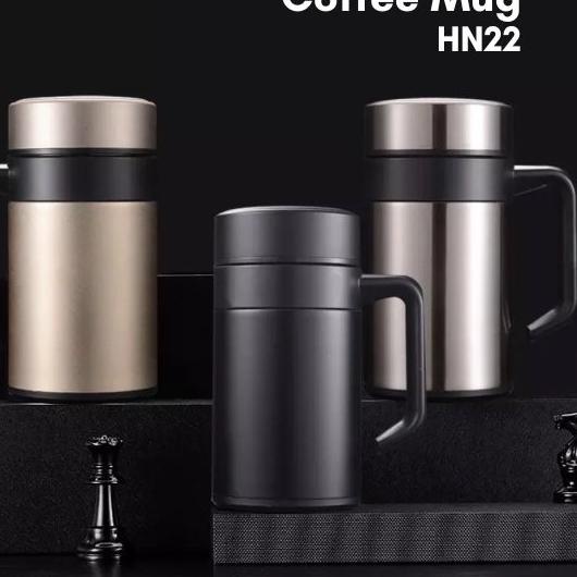 ➧ Tumbler Coffee Mug Coffee Tea Cup Stainless Steel 400ml (HN22) ✳