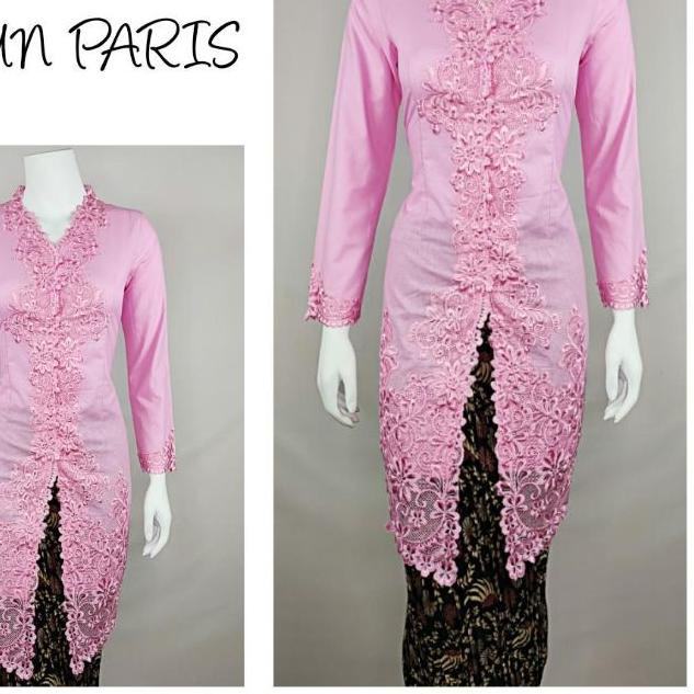 ♙ Indah KEBAYA ENCIM TUNIK MODERN LENGAN PANJANG BORDIR SENADA KATUN PARIS KEBAYA WISUDA KEBAYA KATU