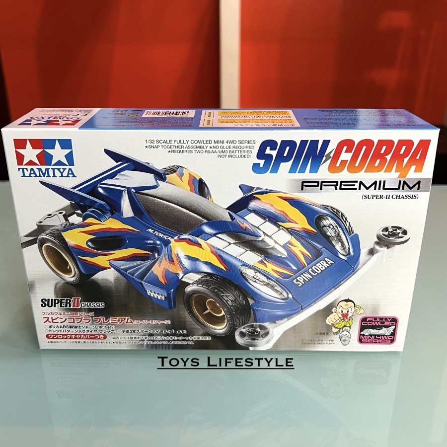 Mainan Rakit Mobil Tamiya Mini 4WD - Spin Cobra (ORIGINAL)