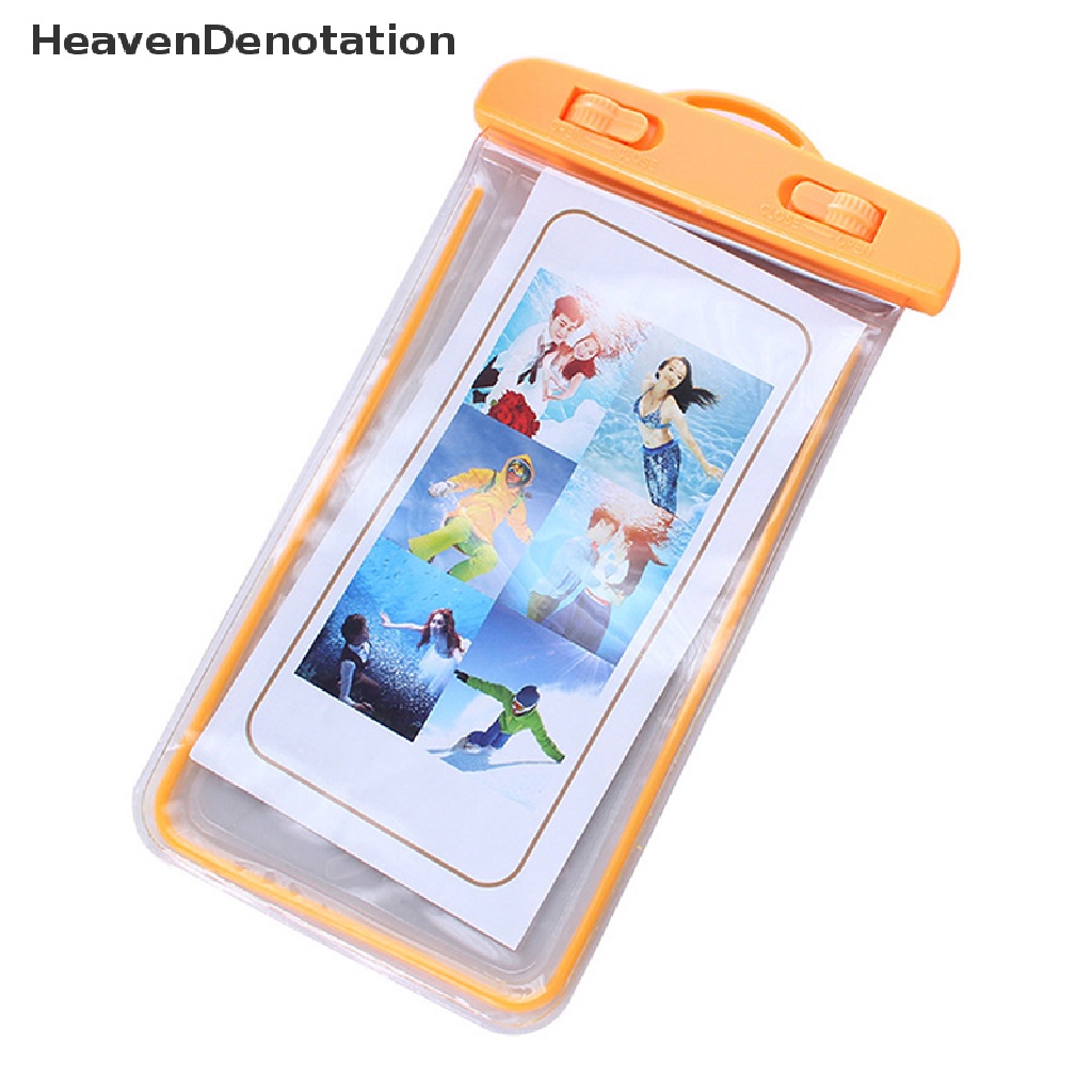 [HeavenDenotation] Tas Renang Waterproof Phone Case Water proof Bag Kantong Ponsel PVC Cover Untuk iPhone 12 Pro Xs Max XR X8 7 Galaxy S10 HDV