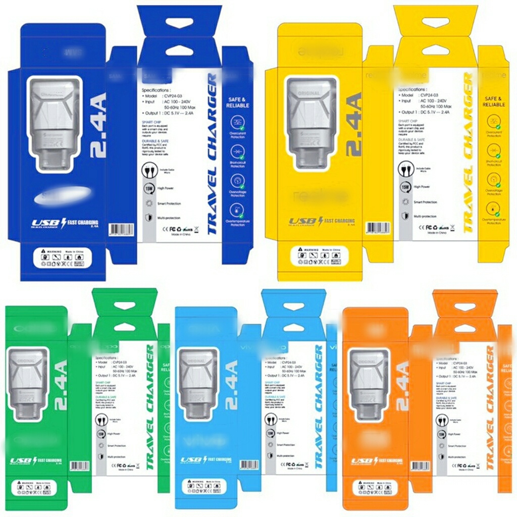 CHARGER/CASAN 2.4A BRANDED TYPE HP USB/2PORT FAST CHARGING (S4M) TERLARIS