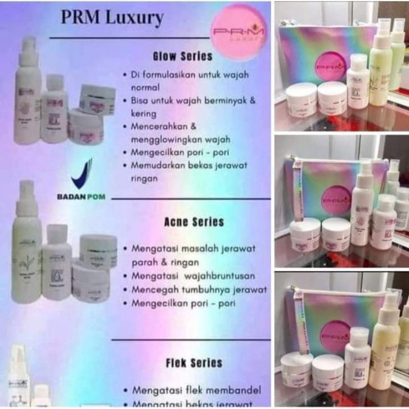 PAKET PRM LUXURY BPOM ORIGINAL PRM GLOW LUXURY PRM FLEK LUXURY