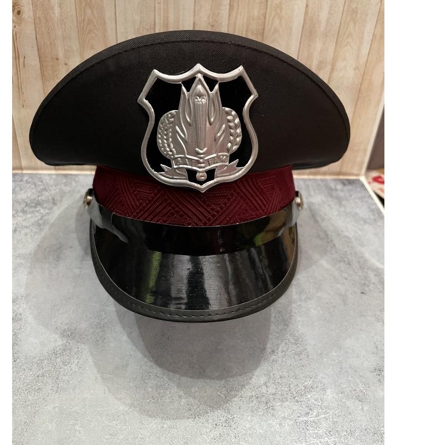 ◄ Topi Pet Security Topi Pet Satpam Topi PDH Satpam Cokelat ❁