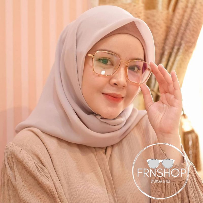 Kacamata Lentur Kotak Besar (Anti Radiasi Photocromic Blueray Bluecromic) Normal Minus Silinder 9288