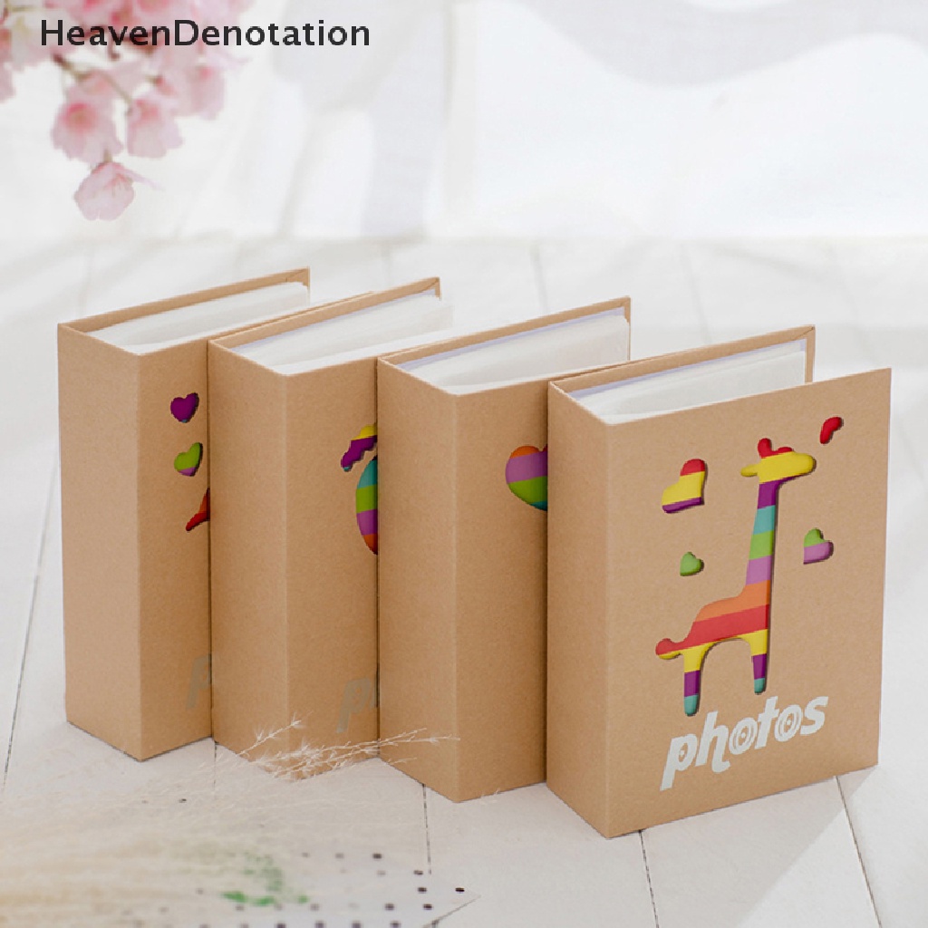 [HeavenDenotation] 6inch 100lembar Retro Kraft Paper Album Travel Manual DIY Tempel Foto Hadiah HDV