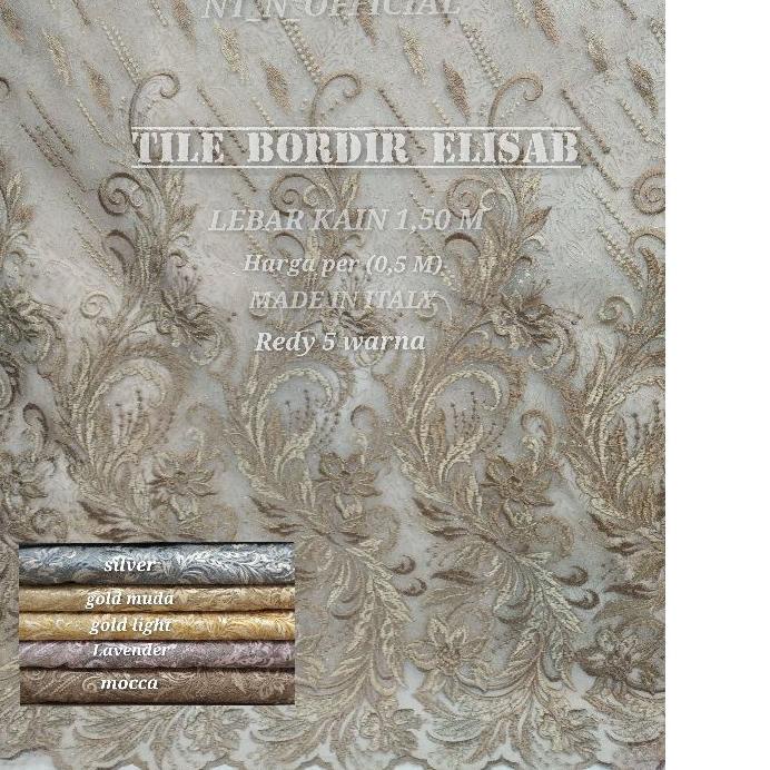♘ KAIN TILE BORDIR ELISAB/TILE AKAR/BROKAT/TILE MUTIARA/TILE DOTY/TILE 3D ♦