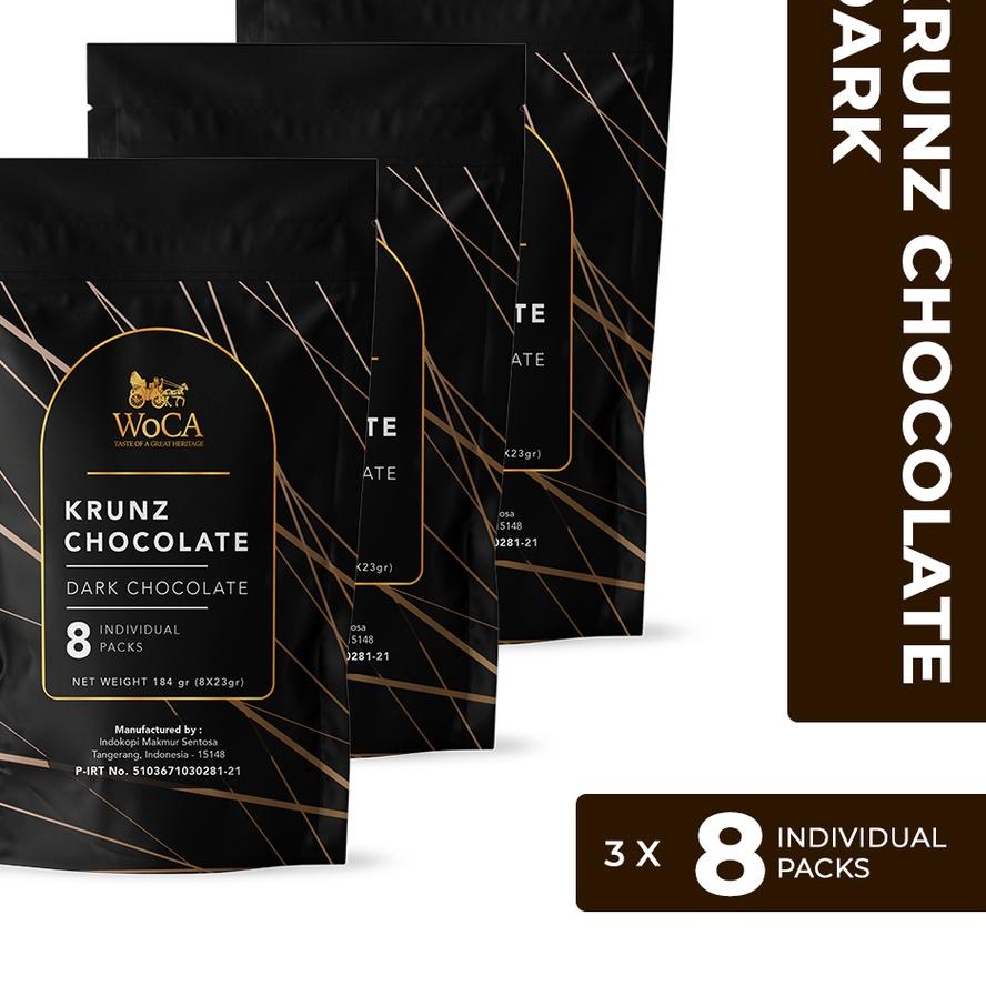 

☚ WoCA Krunz Chocolate Dark 3 x 8 individual packs ☃