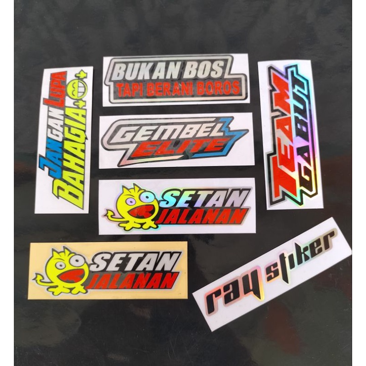 STIKER CUTTING KATA KATA GEMBEL ELIT