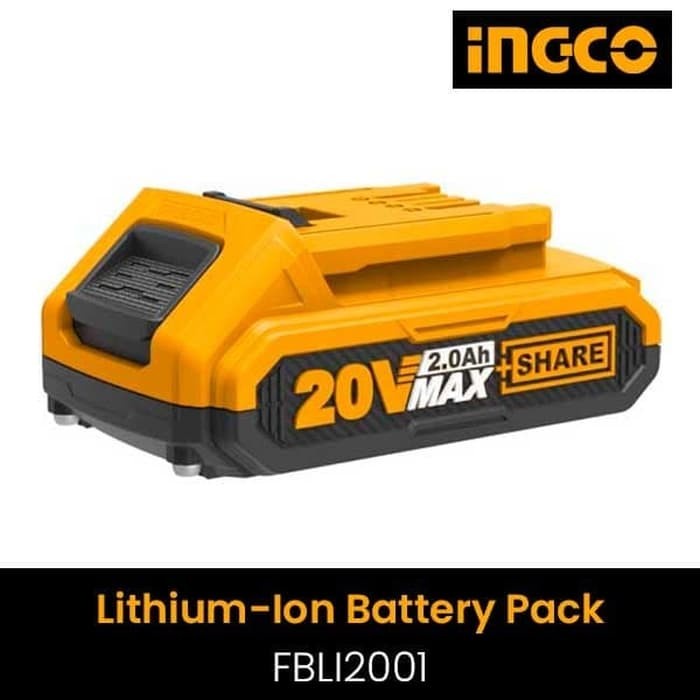 BATERAI 2AH 20V LITHIUM-ION / BATRE / BATREI SHARE INGCO FBLI2001