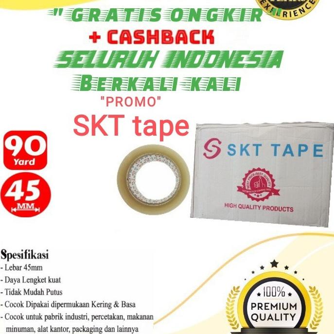 

PROMO MURAH.. Lakban 45mm 90 yard bening/coklat (lengket &kuat)