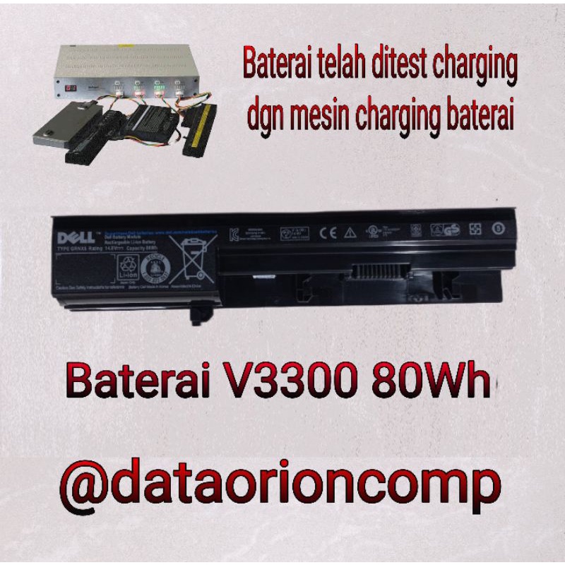 Baterai Battery DELL VOSTRO 3300 3300N 3350 V3300 V3350 GRNX5 50TKN