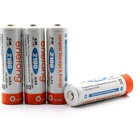 (Terbaik) 1PCS Baterai AA Rechargeable Baterai A2 Recharge Enelong Baterai Cas Ni-Mh AA 2100mAh Bate