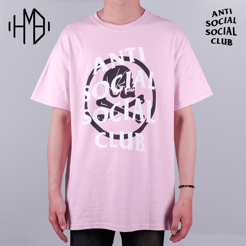 Anti Social Social Club ASSC x Neighborhood Cambered Tee Pink