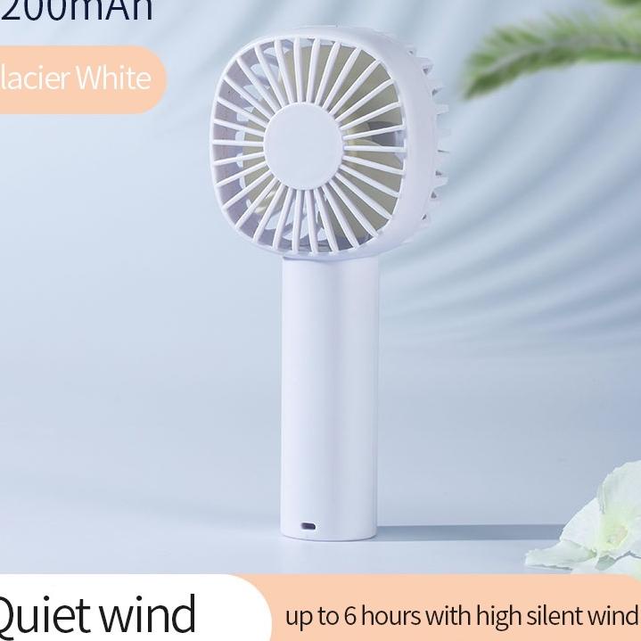 ➬ KIVEE Kipas Angin Portable 1200 mah kipas angin mini fan Korea 3-Speed kipas portable ​​Micro-USB 