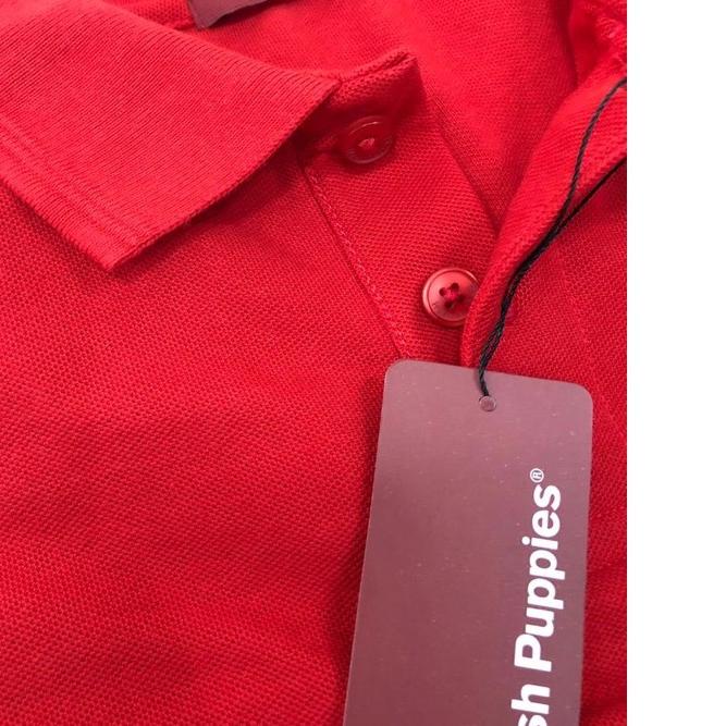 ➦ Kaos Kerah/ Polo Hush Puppies Faldo Original Merah ☪