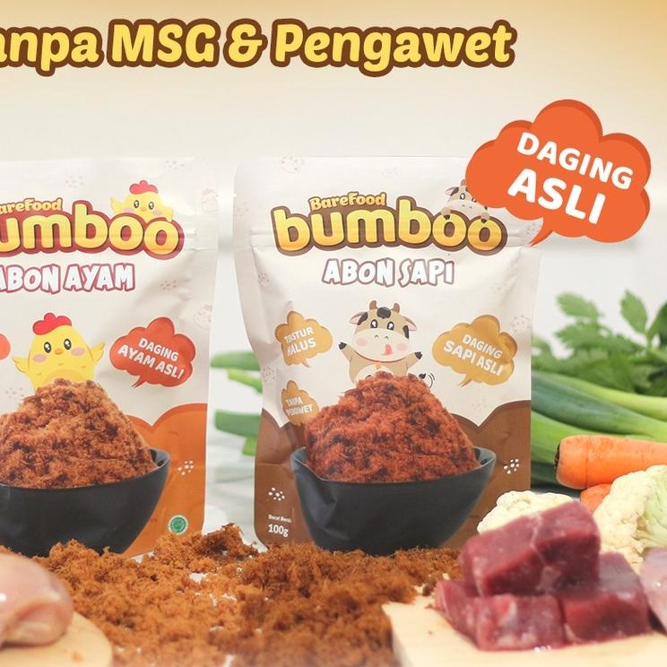 

♢ BUMBOO Abon Asli - Tekstur Lembut MPASI Si Kecil - Sumber Protein - Tanpa MSG - Tanpa Pengawet ℗