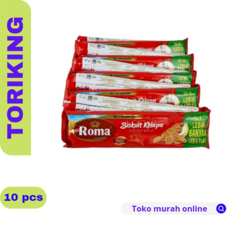 

ROMA BISKUIT KELAPA - 1 Renceng isi 10pcs @36gr