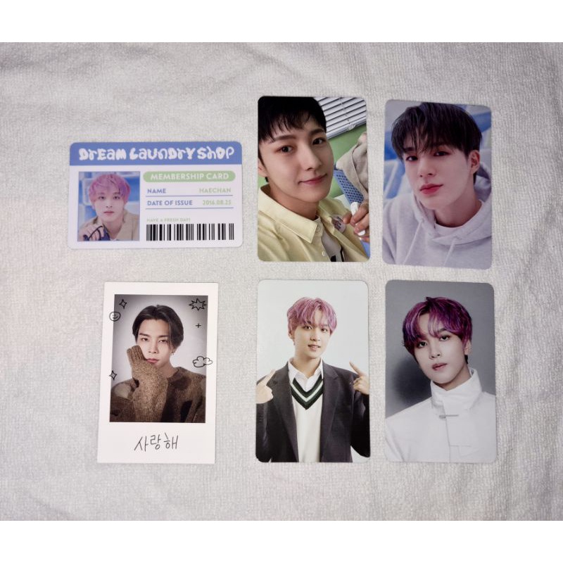 Nct Dream Laundry Card Renjun Selca, Jeno Concept, Id card Haechan, Bene 11st sg23 Haechan, Pola WTM