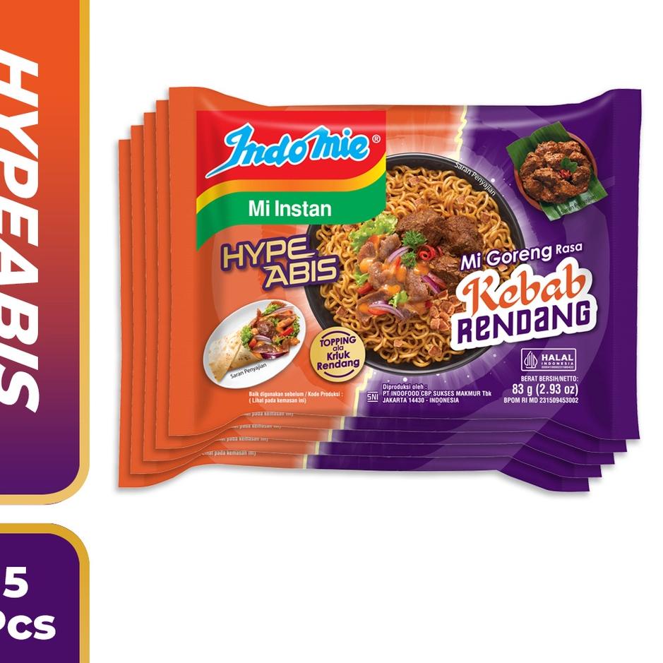 

Terbaru 3.3 5 Pcs - Indomie HypeAbis Kebab Rendang