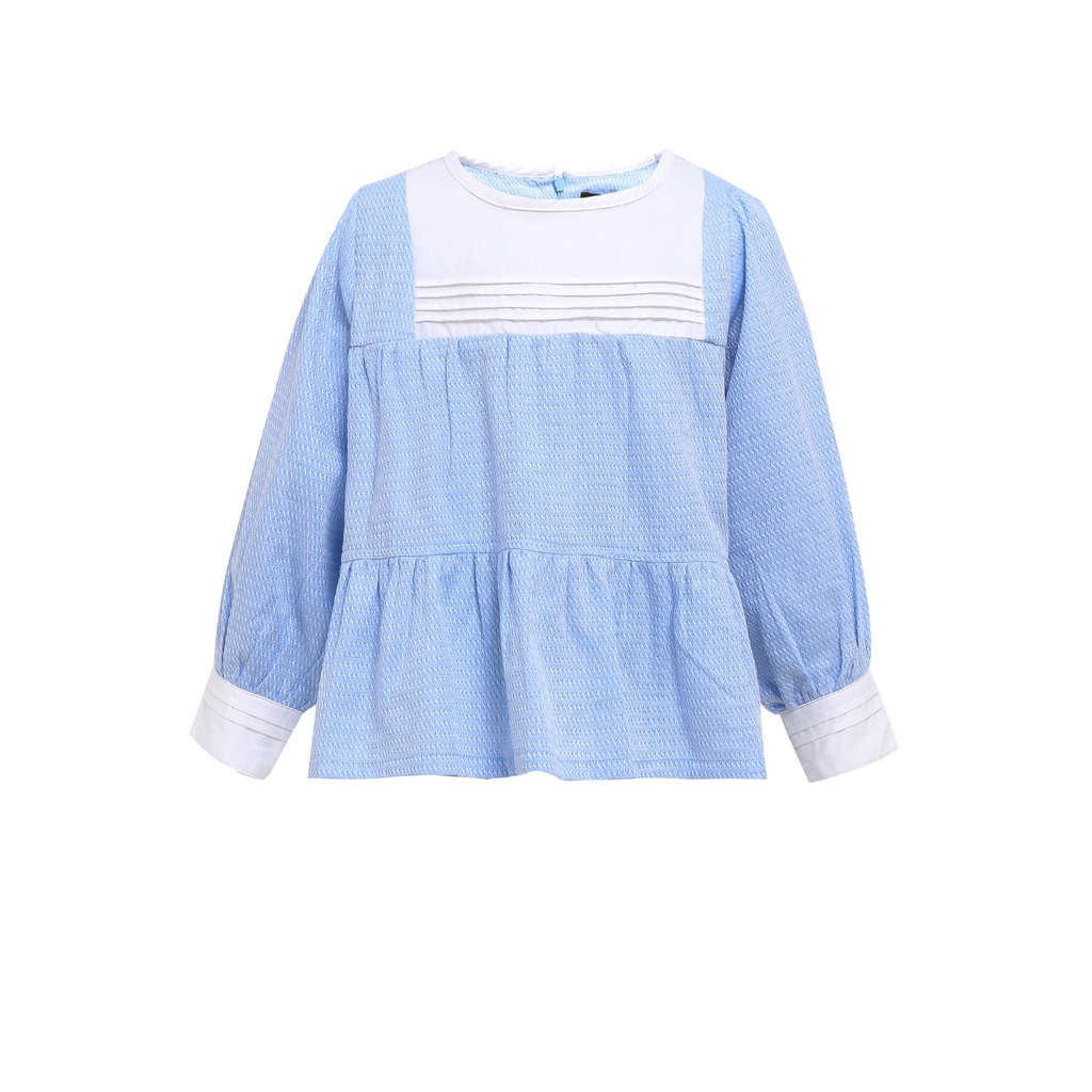 MFMW Lil Byblos Atasan Blouse Anak Biru Putih