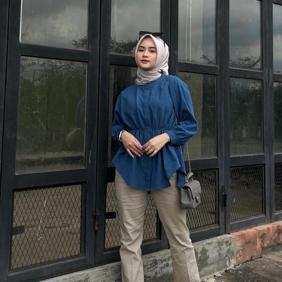 ALYA SHIRT / KEMEJA KERUT DEPAN / KEMEJA ALYA CRINKLE BLOUSE